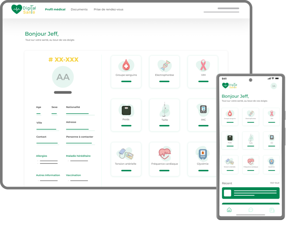Interfaces présentant la solution